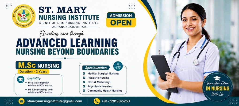 St. Mary Nursing Institute Banner 4