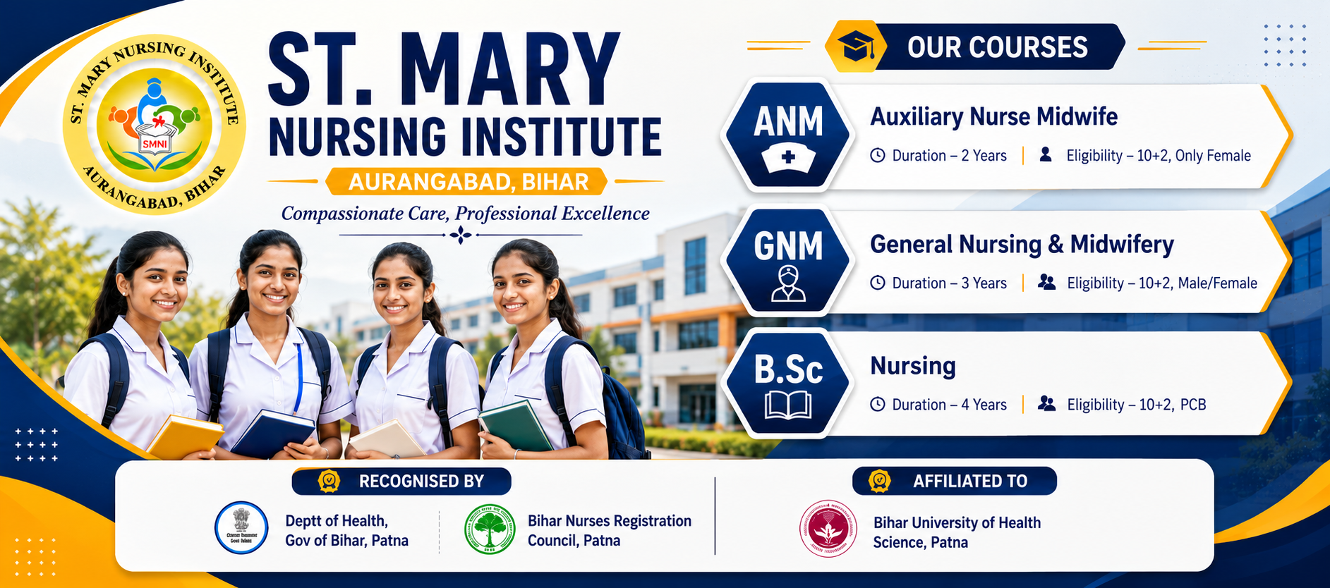 St. Mary Nursing Institute Banner 1